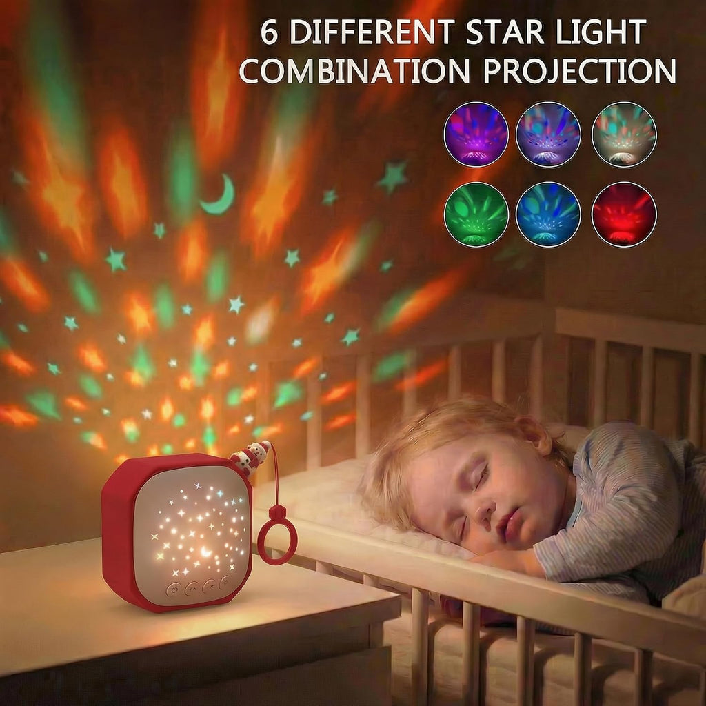 Portable Sound Machine Baby with Star Projector | White Noise Sound Machine for Sleep | Baby Noise Machine with Hook for Children's…