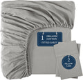 LANE LINEN Twin XL Fitted Sheet, 100% Organic Cotton 2-Piece Set (1 Fitted Sheet, 1 Pillowcase), Percale Weave, Bottom Sheet, Soft…