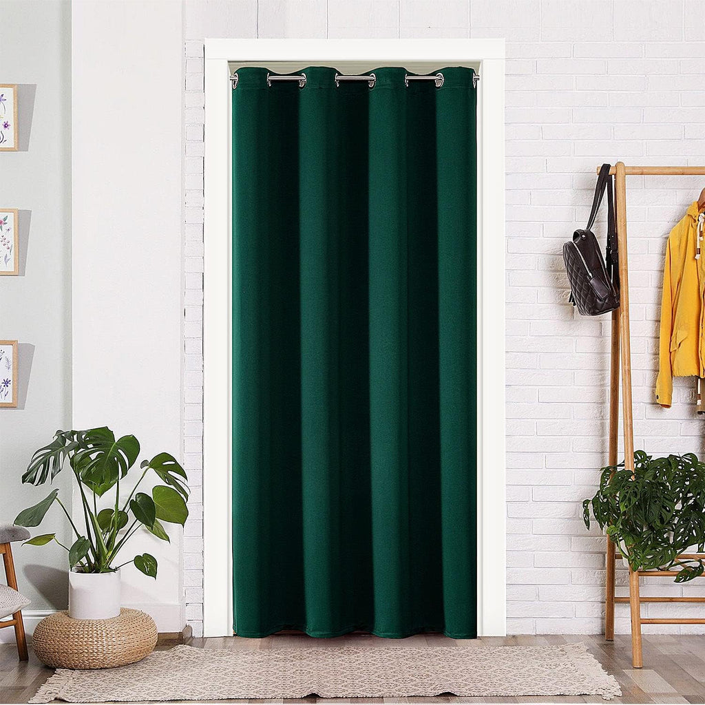 ChrisDowa Blackout Door Curtains for Doorway Privacy, Grommet Closet Curtain for Bedroom Closet Door, Thermal Insulated Doorway Cover Room…