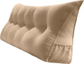 Peachwell Handmade Headboard Pillow-Queen Wedge Support Large Bolster Cushion Headboard Backrest Pillow with Removable Cover and Two…