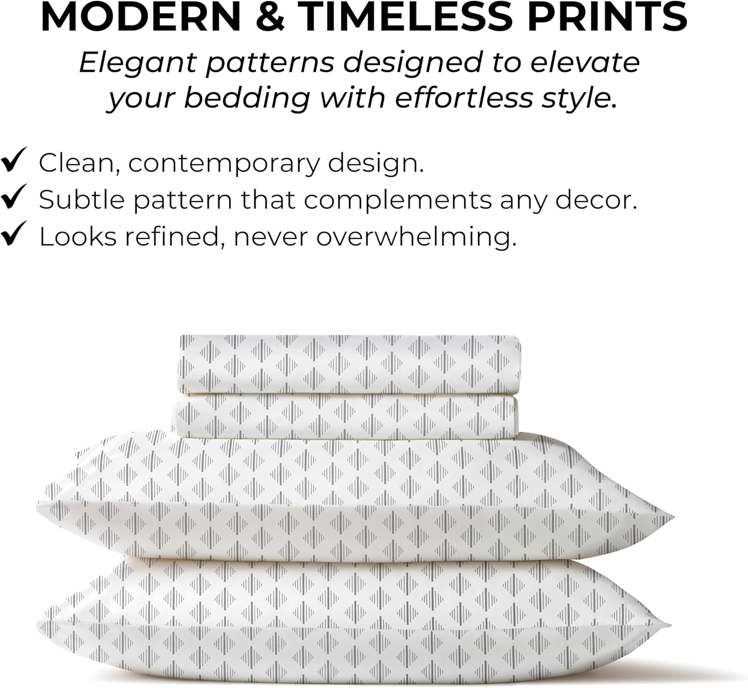 Queen Size Fitted Sheet with 18" Deep Pockets, Flat Sheet - Percale Weave Natural - Breathable 100% Cotton Bedding, 1 Fitted Sheet + 1…