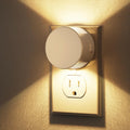 Briignite Night Lights Plug into Wall [2 Pack], White Night Light Dusk to Dawn Sensor Nightlight, Brightness Adjustable 3000K Soft White…