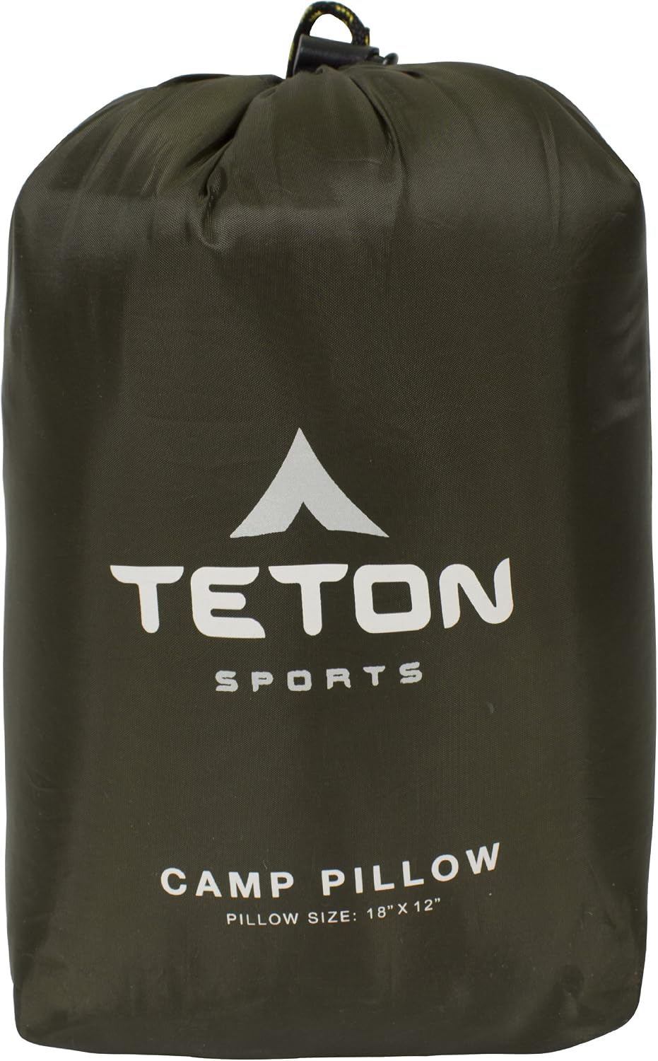 Teton Sports Camp Pillow; Great for Travel, Camping and Backpacking; Washable, Green 1 Count Cotton Green