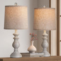 PARTPHONER Traditional Table Lamp Set of 2, Rustic Farmhouse Table Lamps for Living Room Bedroom, 22" Bedside Desk Lamps Vintage…