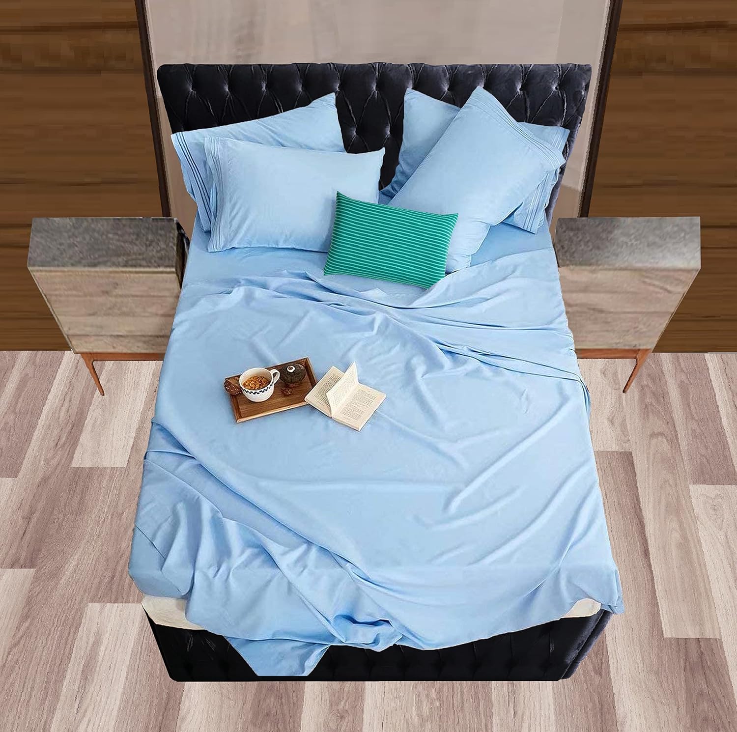 MocassiLuxuryBedding Mocassi Twin Sheet Set - Luxury Hotel 1800 Premier Bedding Sheets & Pillowcases - Ultra Soft Breathable & Cooling Bed…