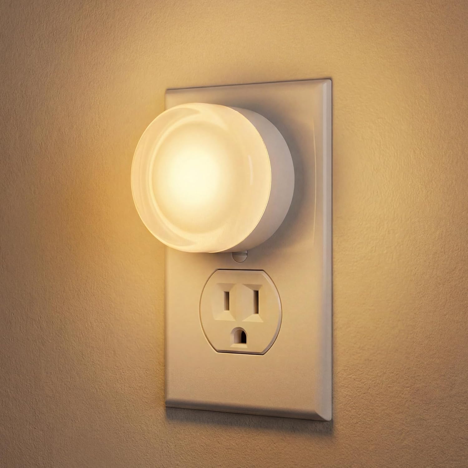 Plug in Night Light 2-Pack, LED Night Lights Plug into Wall with Dusk to Dawn Light Sensor, Acrylic Nightlight, Soft White 3000K, Auto…