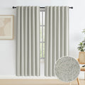 Keqiaosuocai Linen Blackout Curtains for Doorway Privacy, Thermal Insulated Boho Country Temporary Curtains for Closet Door Hook Belt Back…