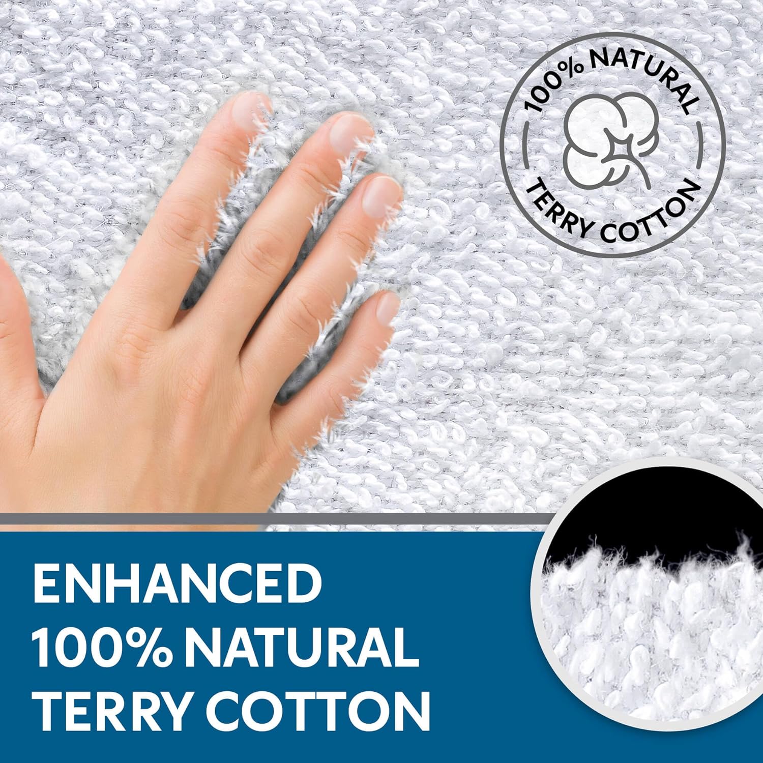 Guardmax Terry Cotton Pillow Protector with Zipper Queen Size - 2 Pack -100% Waterproof, Bed Bug Proof, Dust Mite Proof, & Hypoallergenic P…