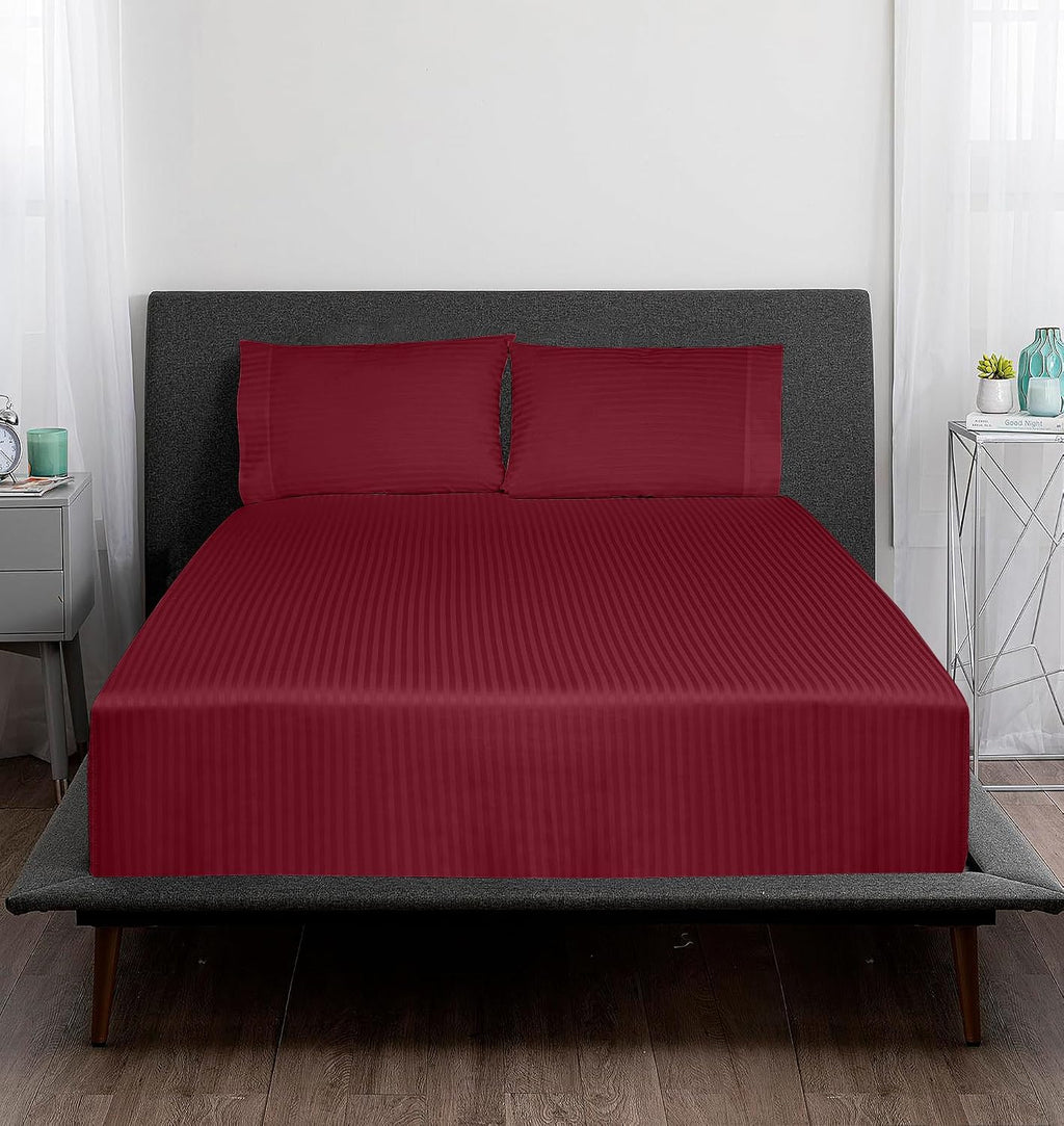 Royalelinens ROYALE LINENS 300 Thread Count 100% Long Staple Combed Cotton Printed Sheet Set - 3 Piece Twin Bed Sheets - 1 Fitted, 1 Flat &…