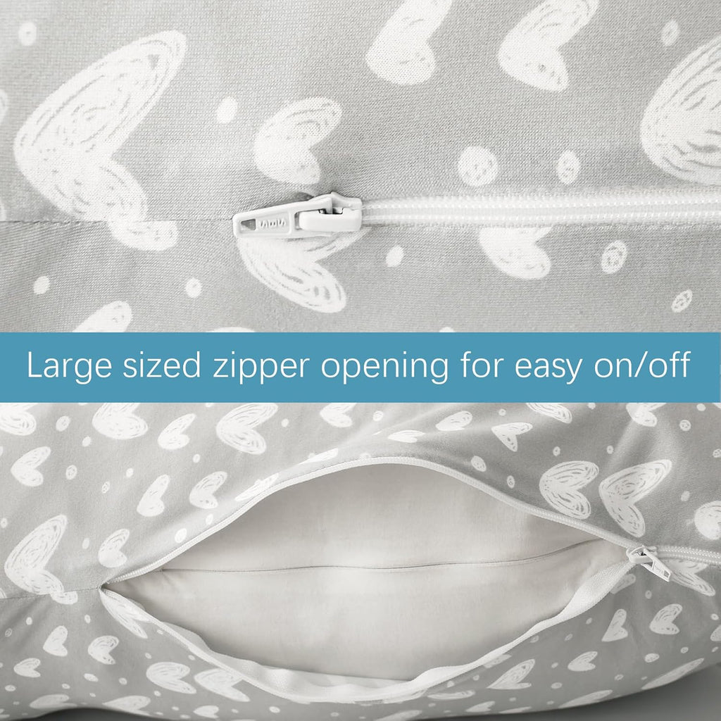 Pregnancy Pillow Cover U-Shaped (ONLY Pillowcase), Super Soft Replacement Cover Fits Most 55/57 Inch Maternity Pillow, Full Body…