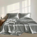 Madisonpark Madison Park Luxurious Satin Bed Sheets, Twin Size, Elastic 14" Pocket Fits Up to 16" Mattress, Wrinkle-Free, Soft Satin Sheet…