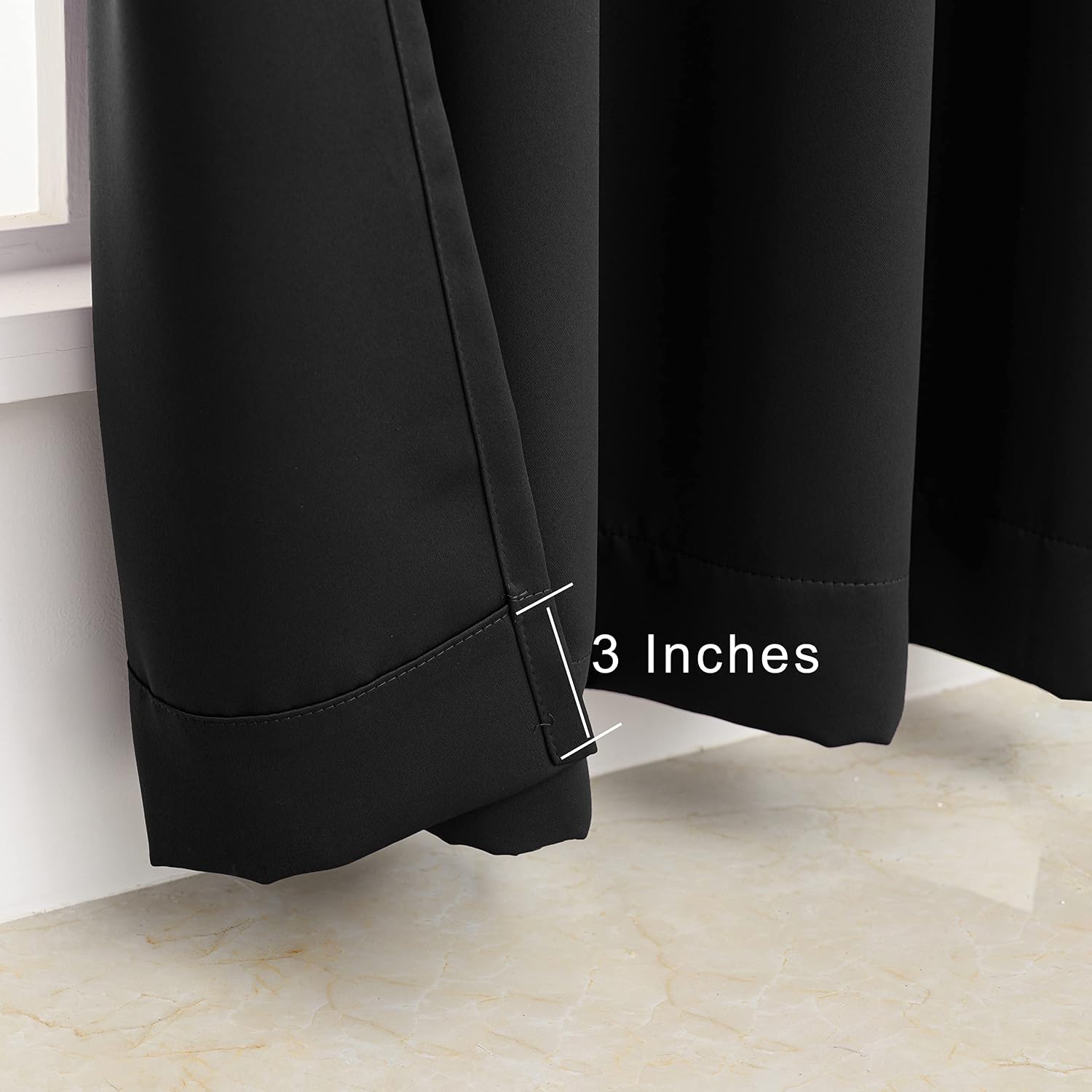 Pickluc Grommet Blackout Curtain for Living Room, Light Blocking Drapes, Thermal Insulated, Noise Reduction, 52 Inches Wide x 84 Inches Lon…
