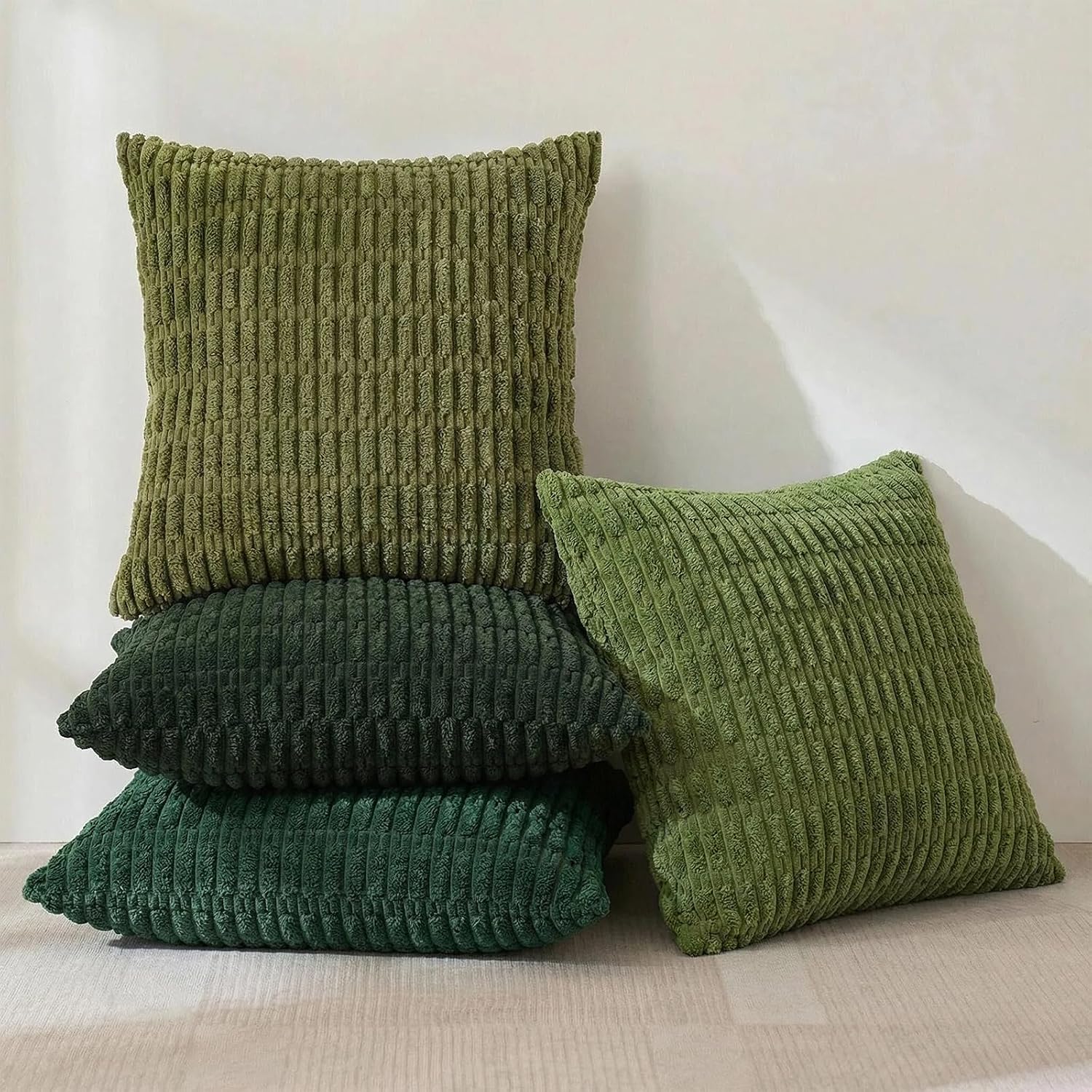 Fancy Homi 4 Packs Decorative Throw Pillow Covers for Living Room Couch Bed, Modern Farmhouse Boho Home Décor Accent Cushion Case, 20" x…