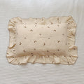BuLuTu Muslin Toddler Pillowcases Girls Boys, Soft Breathable Cotton Kids Pillow Cover, Moon Star Pattern Shabby Chic Nursery Pillow Cases…