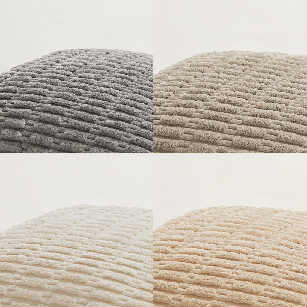 Fancy Homi 4 Packs Decorative Throw Pillow Covers for Living Room Couch Bed, Modern Farmhouse Boho Home Décor Accent Cushion Case, 24" x…