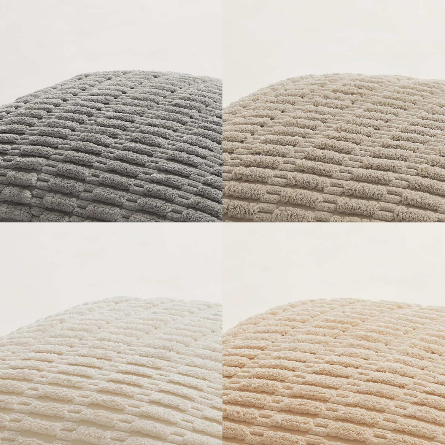Fancy Homi 4 Packs Decorative Throw Pillow Covers for Living Room Couch Bed, Modern Farmhouse Boho Home Décor Accent Cushion Case, 20" x…
