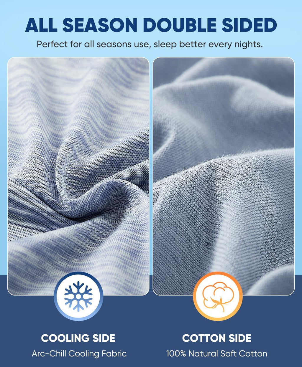 Luxear 2 Pack Cooling Pillow Cases King Size, Arc-Chill Q-Max > 0.5 for Hot Sleepers, Hair & Skin Friendly, Double-Sided, Machine Washable,…