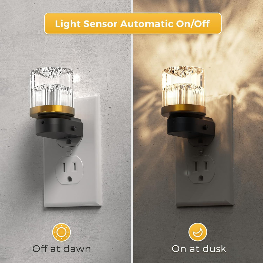 L LOHAS LED Night Light, Night Lights Plug into Wall with 10 Color Change RBG Nightlight Plug in Wall, Built in Dusk to Dawn Sensor for…