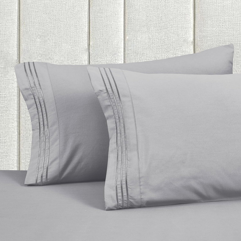 MocassiLuxuryBedding Mocassi Twin XL Size 4-Piece Bed Sheet Set - 1800 Hotel Quality Microfiber 18-24 Inches Extra Deep Pocket Fitted Sheet…