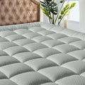 MATBEBY Bedding Quilted Fitted California King Mattress Pad Cooling Breathable Fluffy Soft Mattress Pad Stretches up to 21 Inch Deep, Cal…