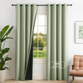NICETOWN 100% Blackout Curtains for Bedroom Thermal Insulated Blackout 84 inch Length Heat and Full Light Blocking Curtains for Living…
