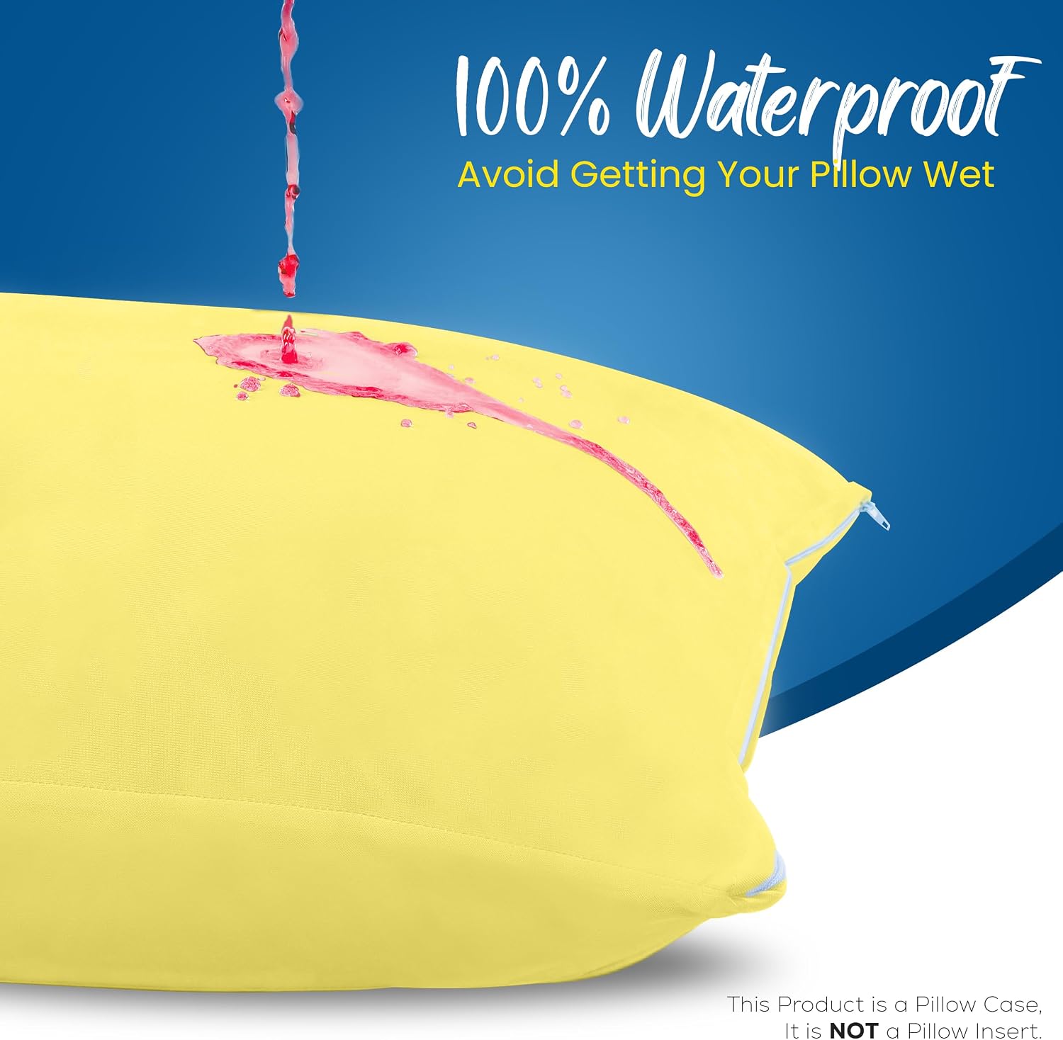 Utopiabedding Utopia Bedding 100% Waterproof Pillow Protectors with Zipper Standard Size (Set of 4), Bed Bug and Dust Mite Proof Zippered P…