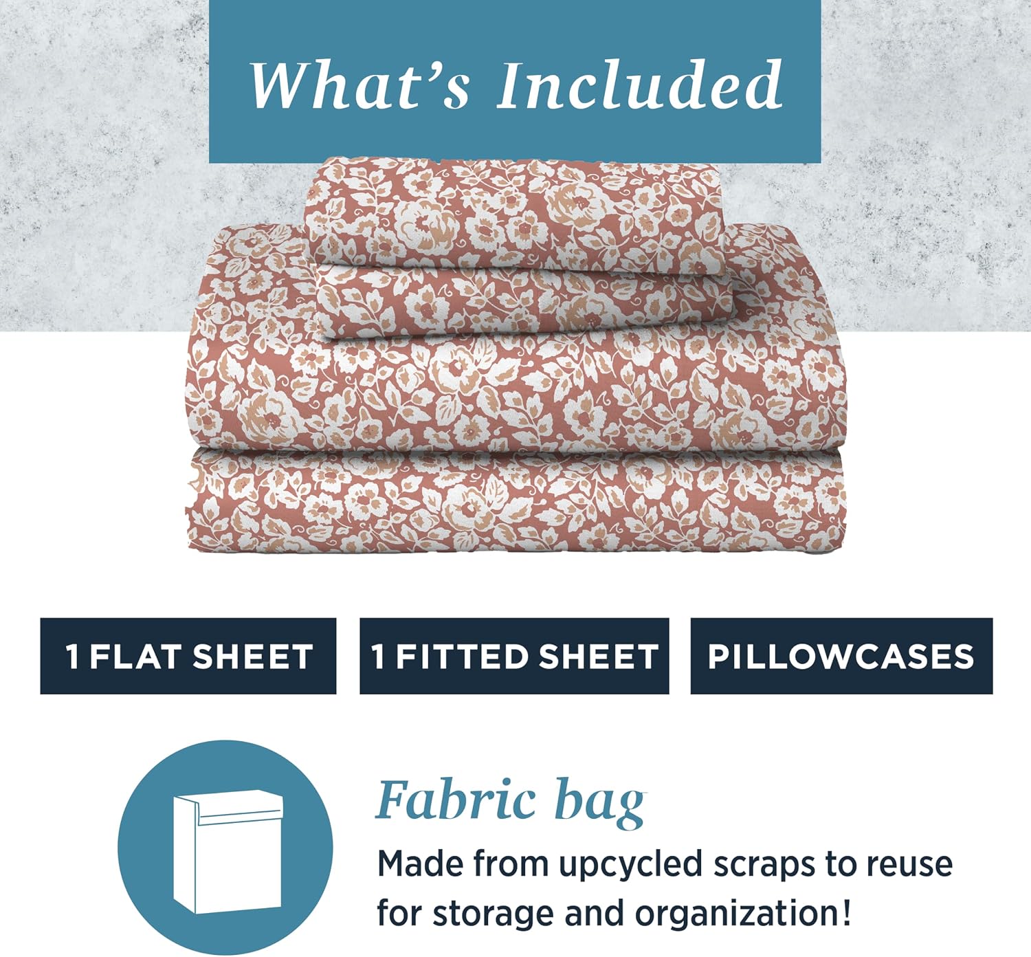 WelhomeByWelspun Welhome Twin Size Bed Sheet Set, 100% Cotton Percale Deep Pocket Super Soft Bedding Set, Cooling, Breathable & Extra Soft,…