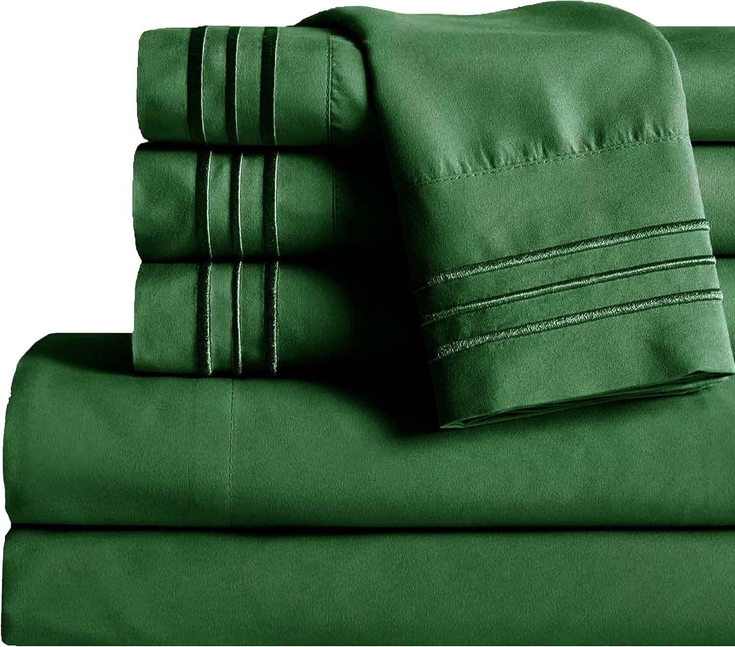 MocassiLuxuryBedding Mocassi Bed Sheet Set - Luxury Hotel 1800 Premier Bedding Sheets & Pillowcases - Ultra Soft Breathable & Cooling Bed S…