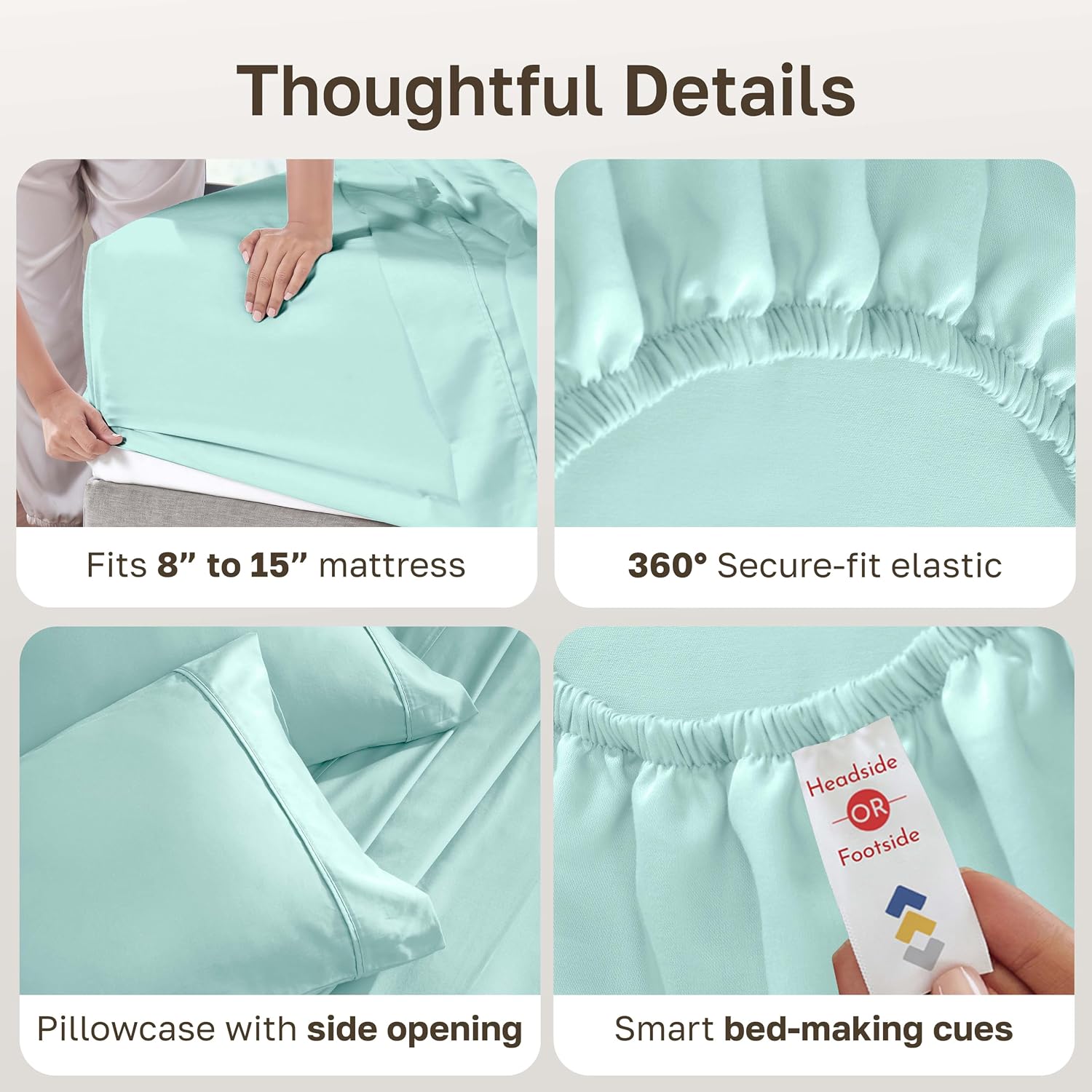 CaliforniaDesignDen California Design Den Soft 100% Cotton Bed Sheets Twin XL Set, 400 Thread Count Good Housekeeping Award Winner, Smooth…