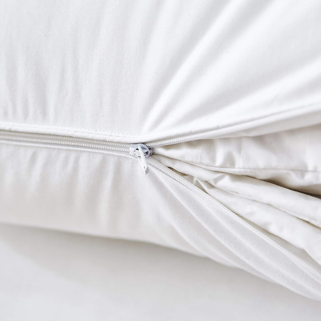 Three Geese Adjustable Layer Goose Feather Pillow, Assemblable Bed Pillow,100% Soft Cotton Cover, Good for Side and Back Stomach Sleeper…