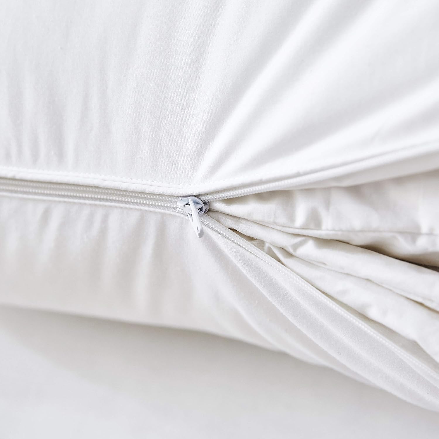 Three Geese Adjustable Layer Goose Feather Pillow, Assemblable Bed Pillow,100% Soft Cotton Cover, Good for Side and Back Stomach Sleeper…