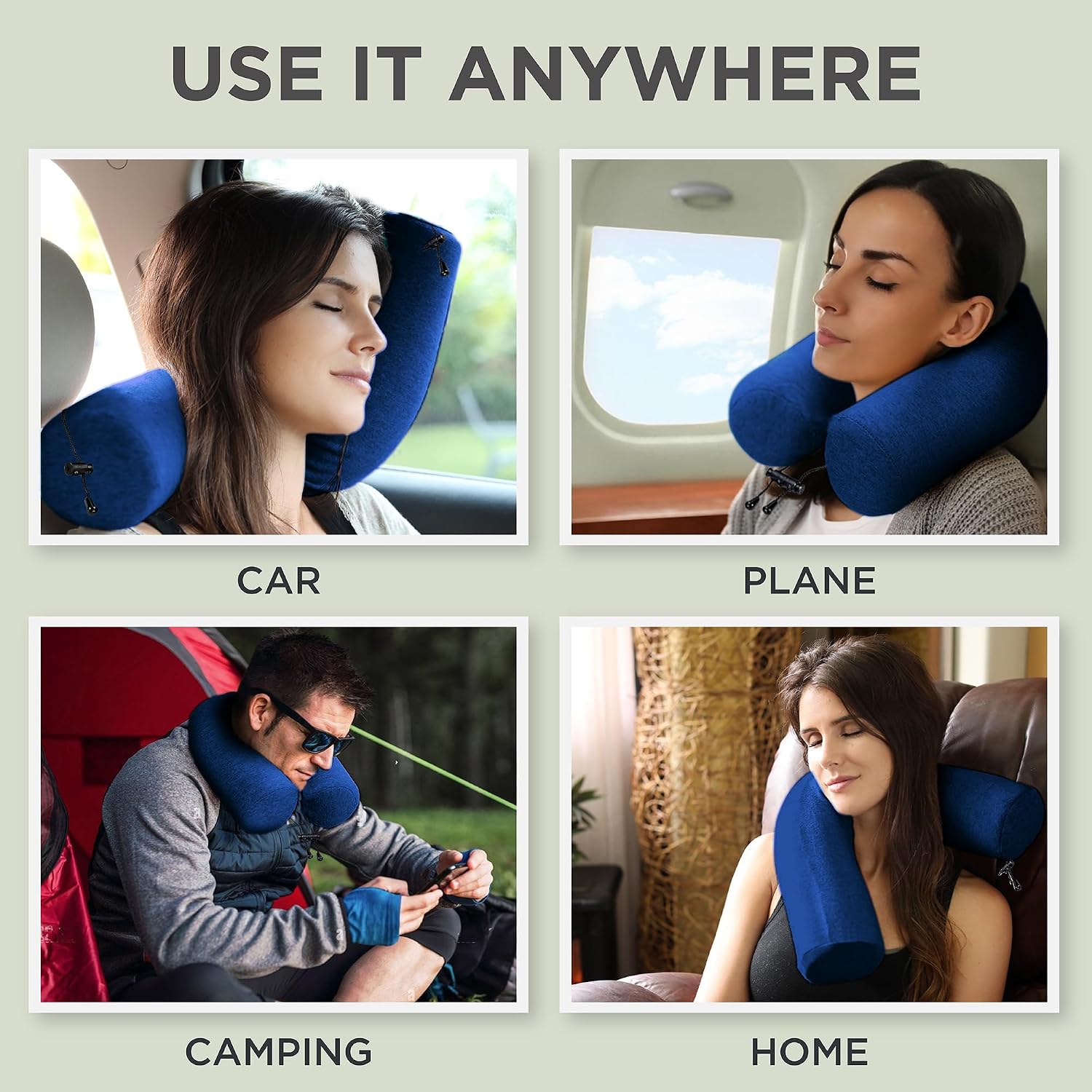 Dot&Dot Twist Memory Foam Travel Pillow for Airplanes - Travel Neck Pillow for Sleeping - Airplane Pillow for Neck Support - Adjusta…