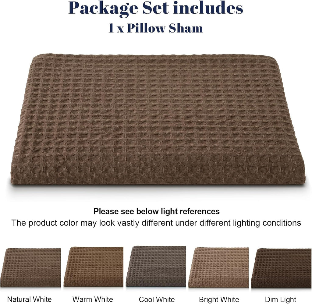 Phf Ultra Soft Waffle Weave Body Pillowcase with Zipper, No Insert, 1Pack 20" x 54" Pillow Sham, Breathable & Skin-Friendly Body Pillow cas…