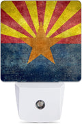 Arizona Flag Night Light, The 48th State Plug into Wall with Dusk to Dawn Light Sensors, Warm Nightlights for Bedroom, Bathroom, Hallway…