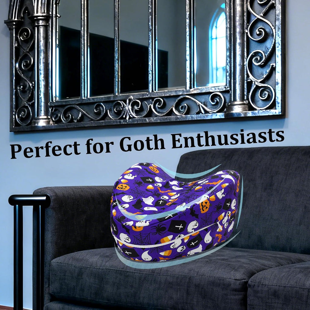 Knee Pillowcase Compatible with Contour Legacy Knee Pillow, Invisible Zippered & Anti-Pilling, Soft Halloween Christmas Gothic Decor…