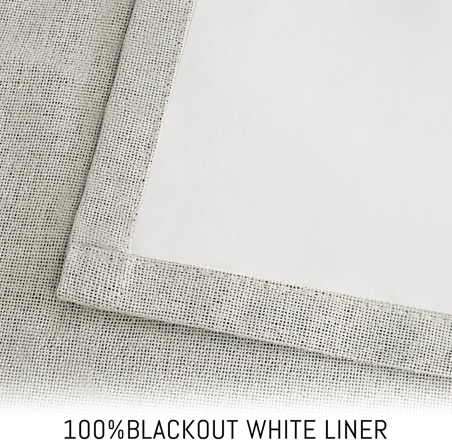 Yakamok Cream Linen Curtains 100% Blackout 84 Inches Long, Room Darkening Textured Drapes for Living Room Thermal Grommet Bedroom Curtains 2…