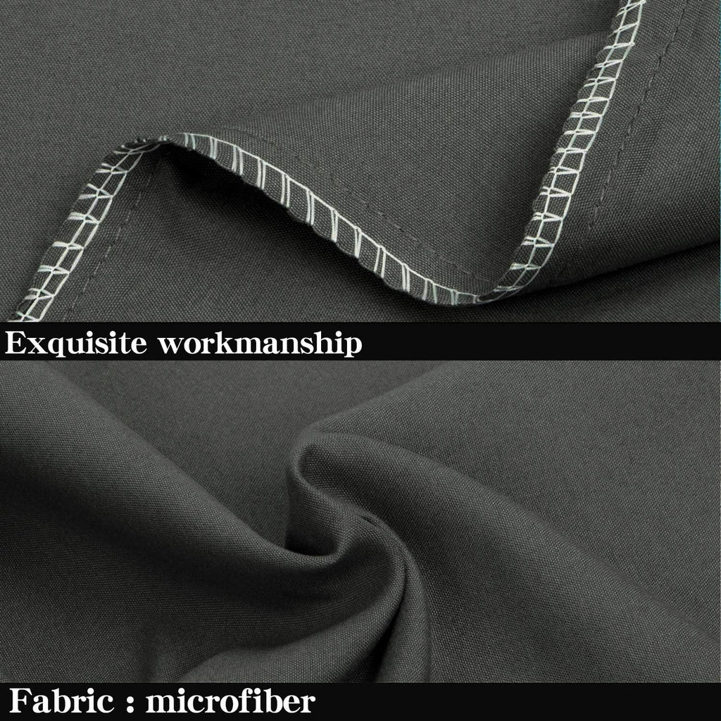 Ntbay King Pillowcase Set - 2 Pack Brushed Microfiber 20x36 Pillowcases - Soft, Wrinkle-Free, Fade-Resistant, Stain-Resistant, Dark Grey Pi…