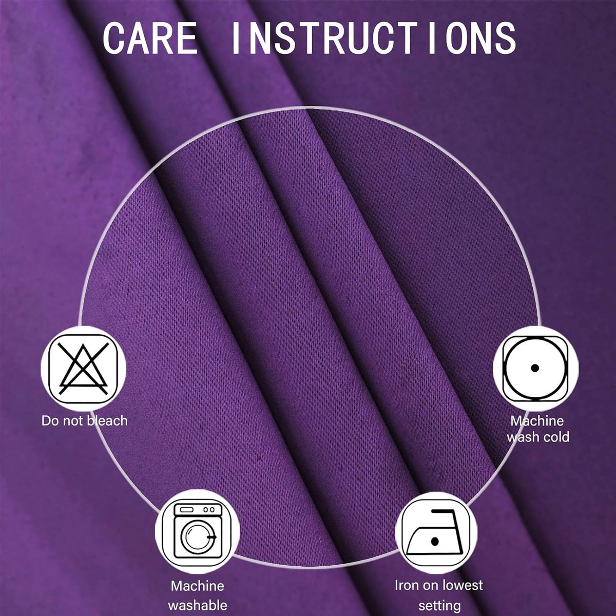 Lemomo Purple Blackout Curtains 42 x 54 Inch Length Set of 2 Panels Grommet Bedroom Curtains for Living Room 54 Inch silver