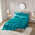 Madisonpark Madison Park Essentials Satin Sheet Set Luxury and Silky with Natural Sheen, Elastic 14" Pocket fits up to 16" Mattress, All Ar…