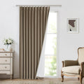 VisionHome Vision Home Brown Pinch Pleated Full Blackout Curtains Linen Blended 60" Wide Thermal Insulated Window Panels 102 inch for Bedro…