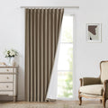 VisionHome Vision Home Brown Pinch Pleated Full Blackout Curtains Linen Blended 60" Wide Thermal Insulated Window Panels 90 inch for Bedroo…
