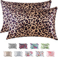 MR&HM Satin Pillowcase for Hair and Skin, Silk Satin Pillowcase 2 Pack, King Size Pillow Cases Set of 2, Silky Pillow Cover with Envelope…