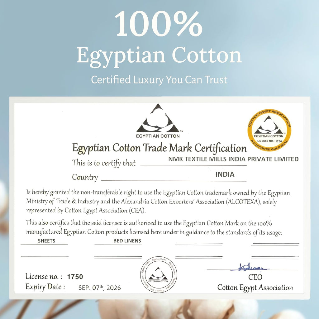 CaliforniaDesignDen California Design Den 100% Egyptian Cotton Pillow Cases Standard Size Set of 2, Hotel Cotton Pillow Cases, Soft and Bre…