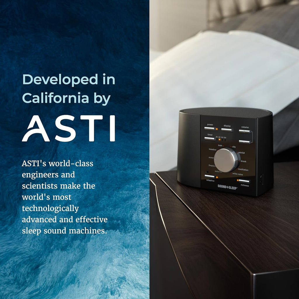 AdaptiveSoundTechnologies Adaptive Sound Technologies Sound + Sleep - White Noise Machine for Focus Support - Convenient Sleep Timer - Buil…