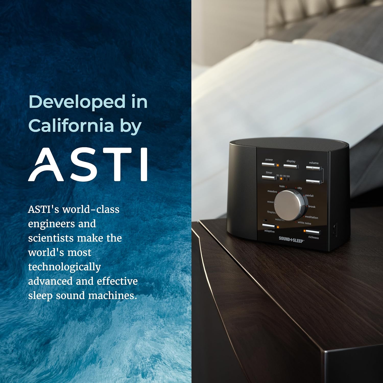 AdaptiveSoundTechnologies Adaptive Sound Technologies Sound + Sleep - White Noise Machine for Focus Support - Convenient Sleep Timer - Buil…