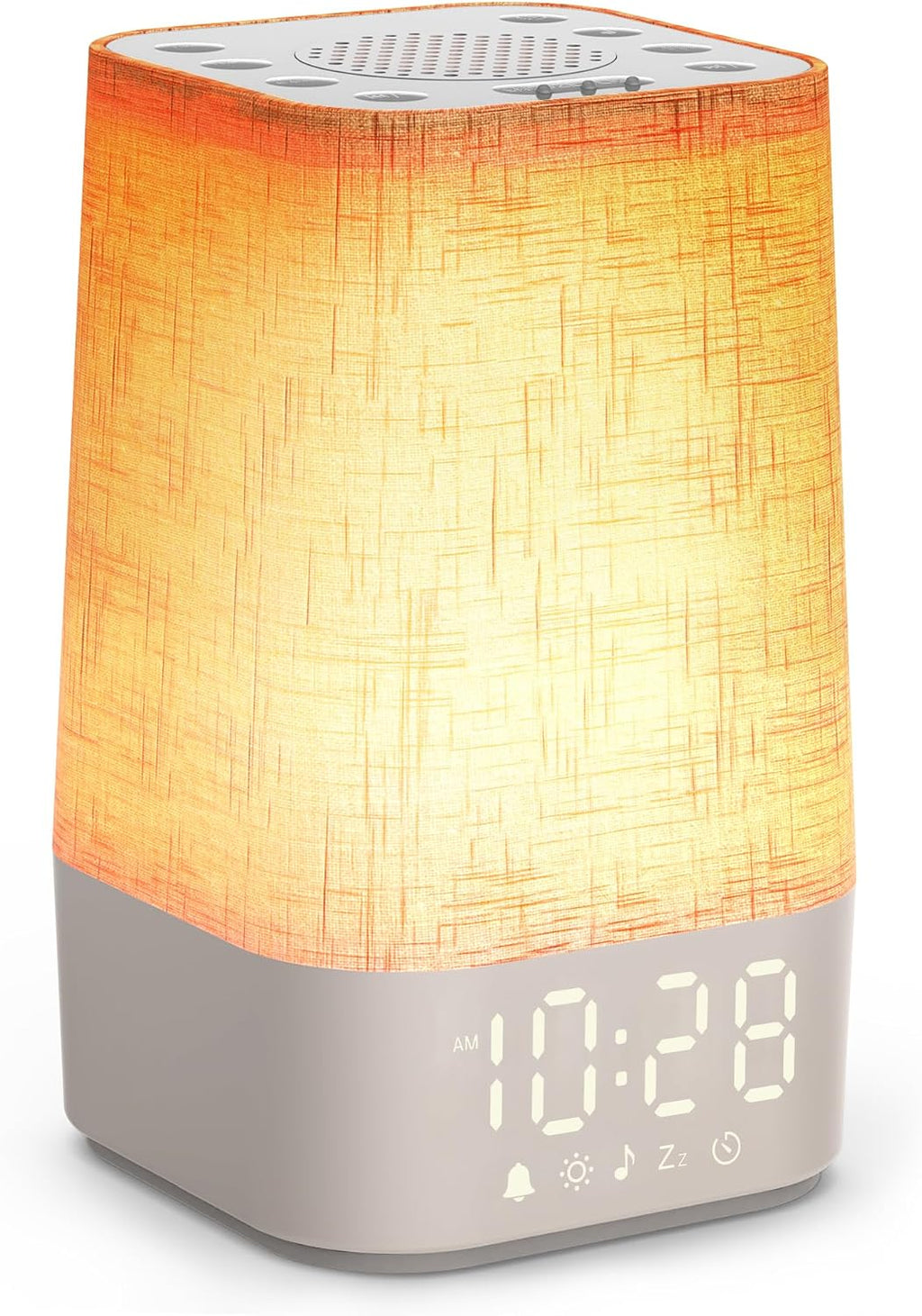 Sound Machine White Noise Machine with 30 Soothing Sounds, Sleep Timer, Dimmable Bedside Lamp Night Light Clock, Sunrise Alarm Clock Wake…