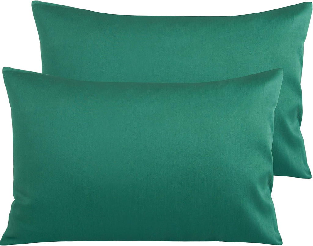 NTBAY Egyptian Cotton Queen Pillowcases - Set of 2, 500 Thread Count Cotton Pillowcases - Soft and Breathable Envelope Closure Pillow…