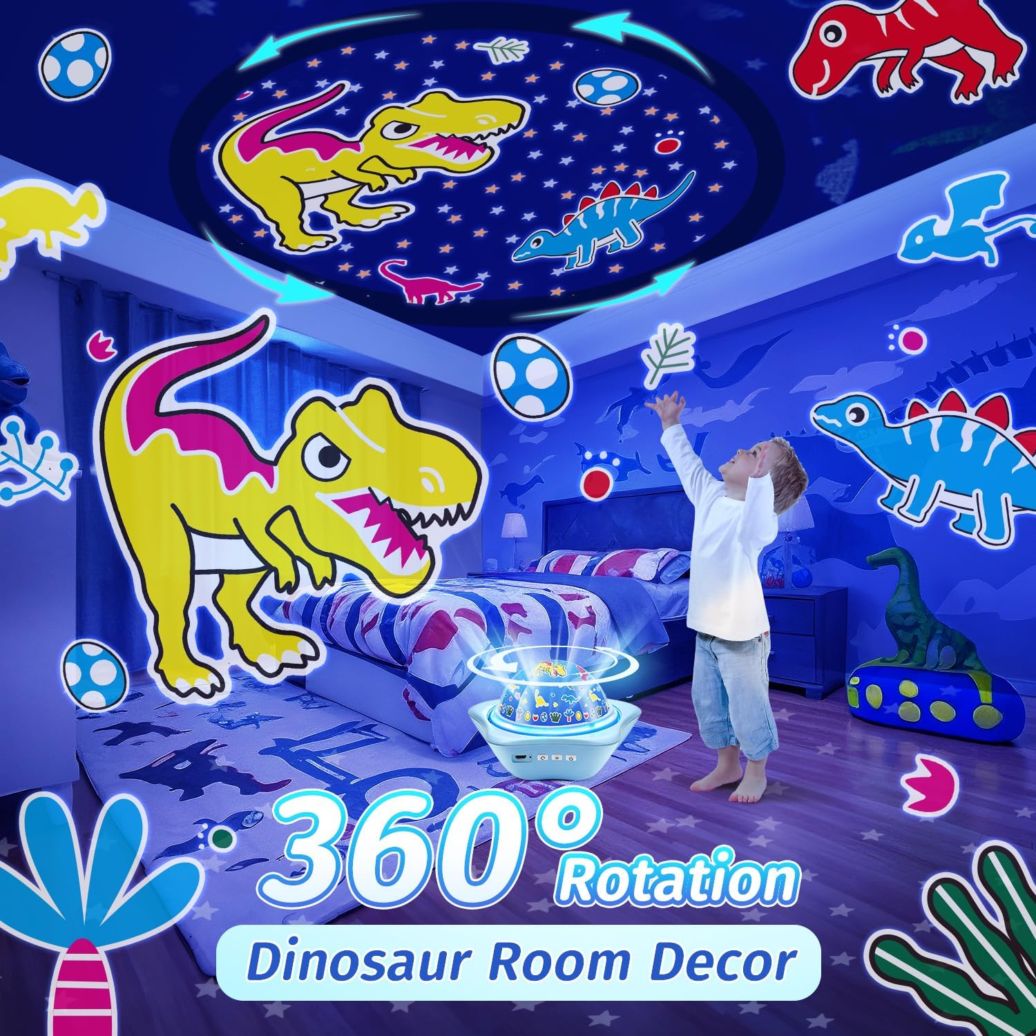 OneFire Star Projector Light Up Toys, Glow In The Dark Stars for Ceiling Projection Kids Toys, Dimmable Night Light Projector for Kids Room,…