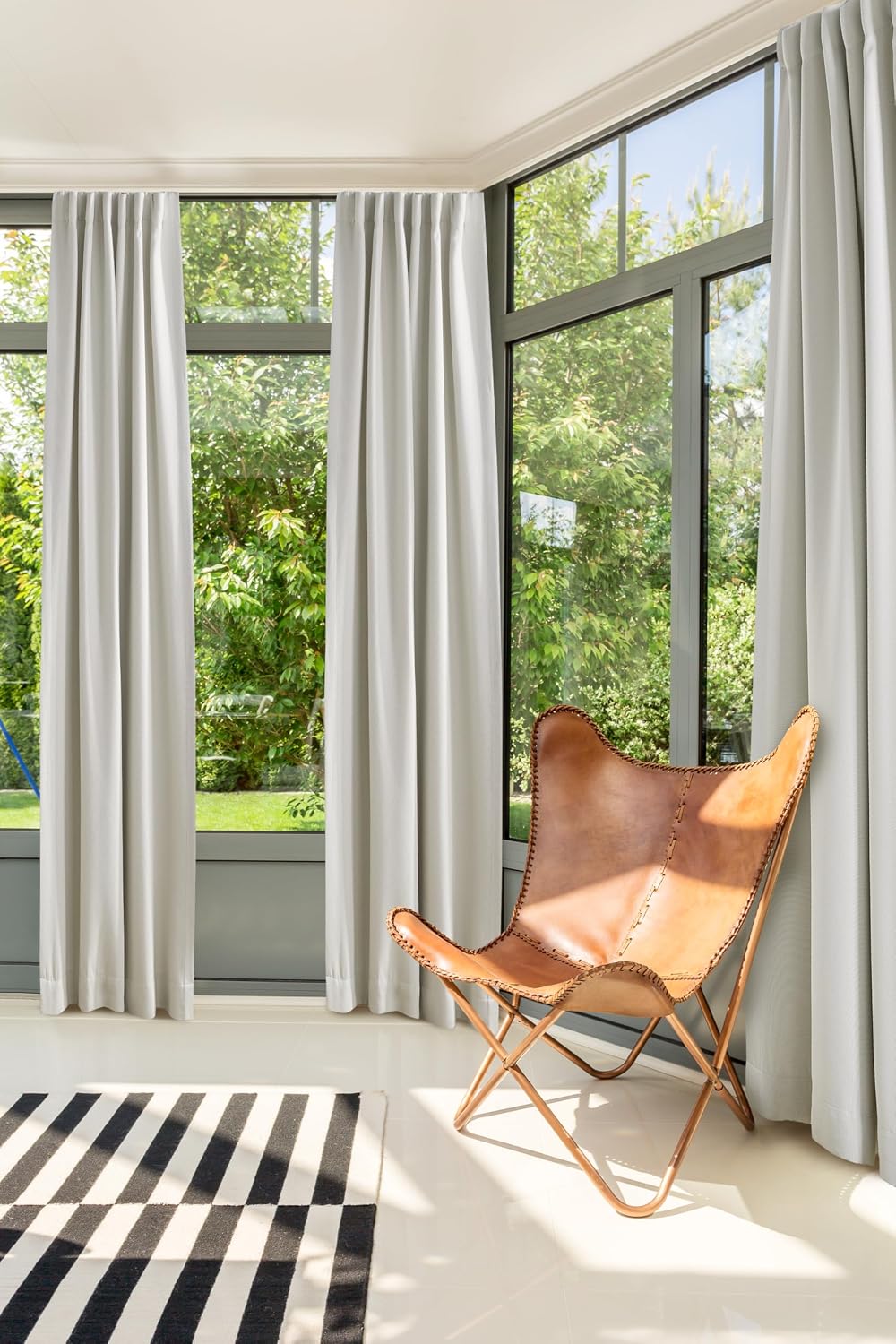 NICETOWN Linen Curtains for Bedroom 84 inches Long, Thermal Faux Linen Drapes for Dining Room 2 Panels, Pinch Pleated Light Blocking…