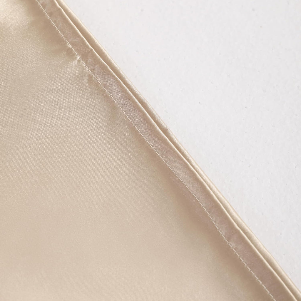 Ntbay Satin Body Pillowcase for Hair and Skin, Luxurious and Silky Pillow case with Envelope Closure, 20x54 Inches, Taupe 54 Inches